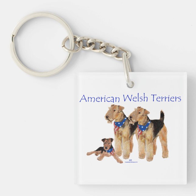 Porte-clés Teckels américains gallois (Devant)