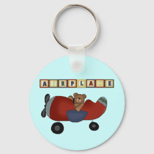 Porte-clés Teddy Bear Pilote Tshirts et cadeaux