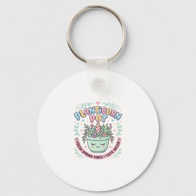 Porte-clés Tee-shirt graphique design graphique Pot Licorne P (Recto)