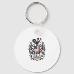Porte-clés Tee-shirt graphique vectoriel de gardien de poulet