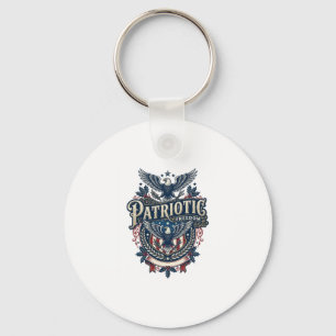 Porte-clés Tee-shirt graphique vectoriel de Noël patriotique