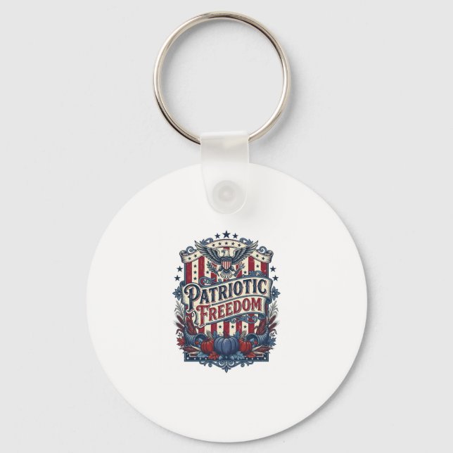 Porte-clés Tee-shirt graphique vectoriel de récolte automnale (Recto)