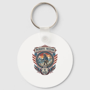 Porte-clés Tee-shirt graphique vectoriel Patriotic Beachcombe
