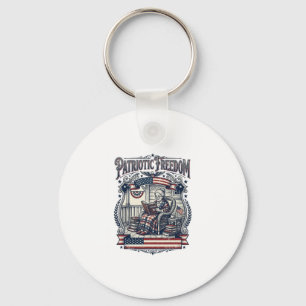 Porte-clés Tee-shirt graphique vectoriel Patriotic Porch Book