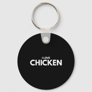 Porte-clés Tee Shirt J'aime le Poulet