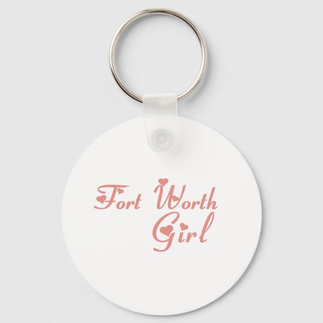 Porte-clés Tee - shirts de Fort Worth Girl (Recto)