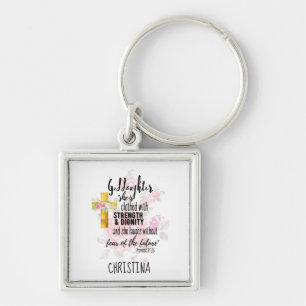Porte-clés Teenage Goddaughter Gift Personalized Proverb