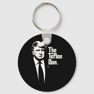 Porte-clés Teflon Don Trump Monochromatique Art Iconique