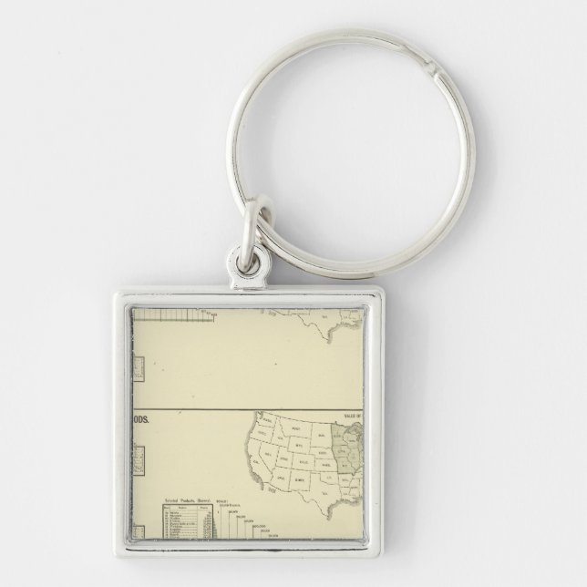 Porte-clés Teinture, finition, vaisselle, tricot (Devant)