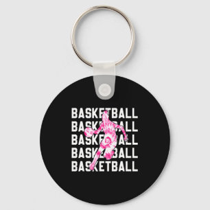 Porte-clés Teinture tie dye rose fille basket-ball u2013 adol