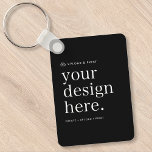 Porte-clés Téléchargement du porte - clé de votre conception<br><div class="desc">Un modèle personnalisé facile à utiliser qui vous permet de télécharger votre propre oeuvre depuis votre appareil! Customisez plus loin à Zazzle avec des images et du texte ou téléchargez n'importe quel fichier artwork (comme votre propre création de Photoshop ou Canva)! Les possibilités sont infinies pour n'importe quel but ou...</div>