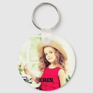 Porte-clés Télécharger la photo et le nom de votre bébé