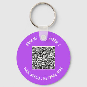 Porte-clés Téléchargez votre code QR personnalisé avec texte 