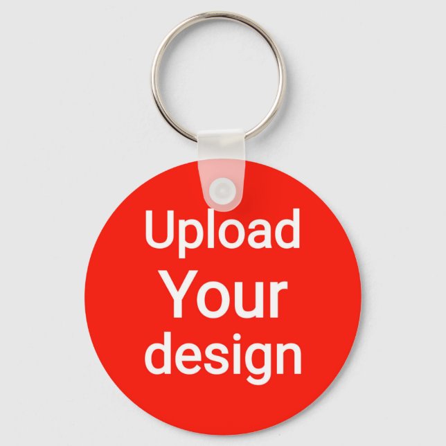 Porte-clés Téléchargez votre design  (Recto)