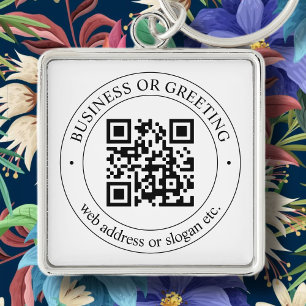 Porte-clés Téléchargez votre propre code QR et texte personna