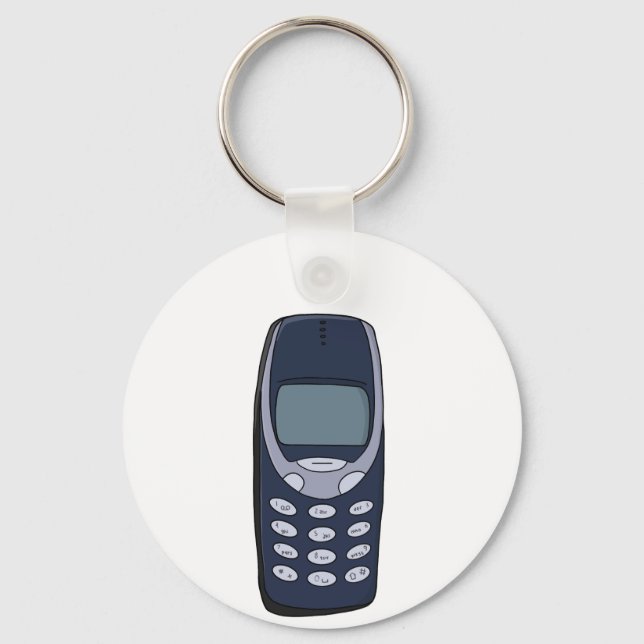 Porte-clés Téléphone cellulaire vintage (Recto)
