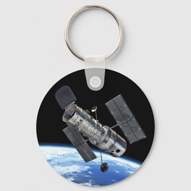 Porte-clés Télescope spatial Hubble en orbite terrestre Photo (Recto)