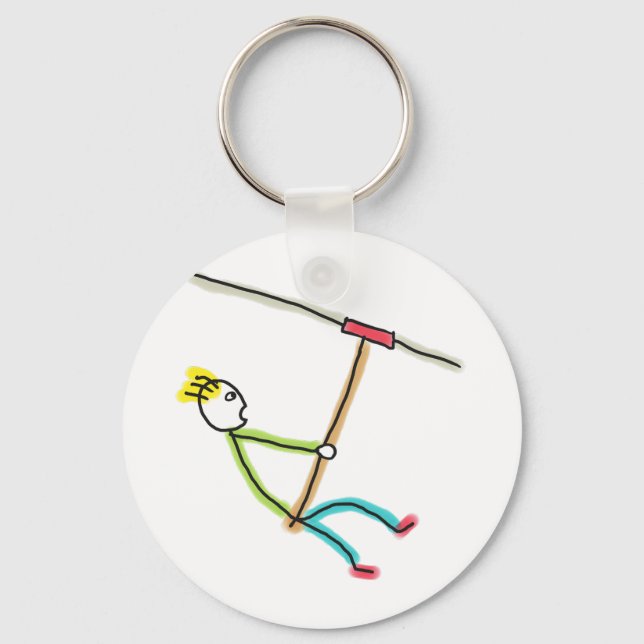 Porte-clés Télésiège Stickman (Recto)