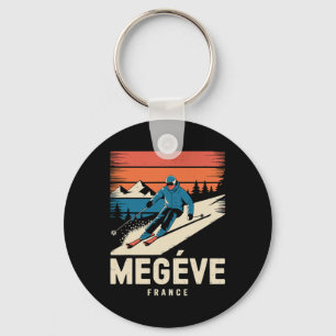 Porte-clés Téléski Megève France rétro