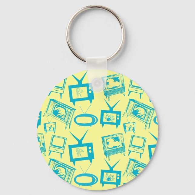Porte-clés Téléviseurs rétro (Recto)