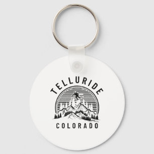 Porte-clés Telluride Colorado Ski Skiing Vintage Fierté Souve
