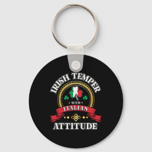 Porte-clés Tempérament Irlandais Attitude Italienne St. Patri