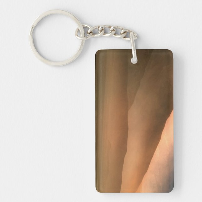 Porte-clés Tempête de sable aux dunes de sable de mesquite, (Devant)