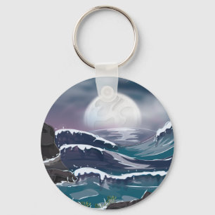 Porte-clés Tempête océanique