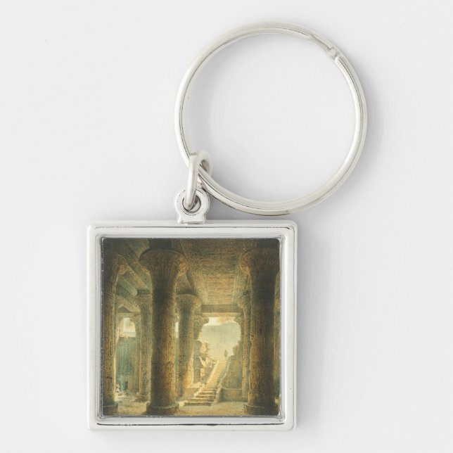 Porte-clés Temple égyptien antique d'Esna  (Devant)