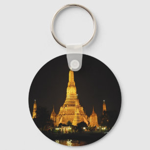 Porte-clés Temples de Wat Arun à Bangkok la nuit