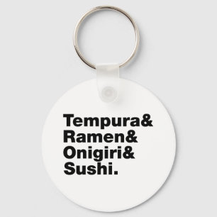 Porte-clés Tempura & Ramen & Onigiri & Sushi.