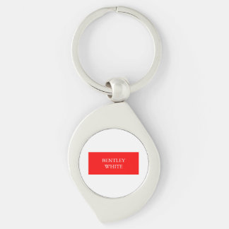 Porte-clés Tendance Rouge Blanc Style Simple Simple Plaque Vo