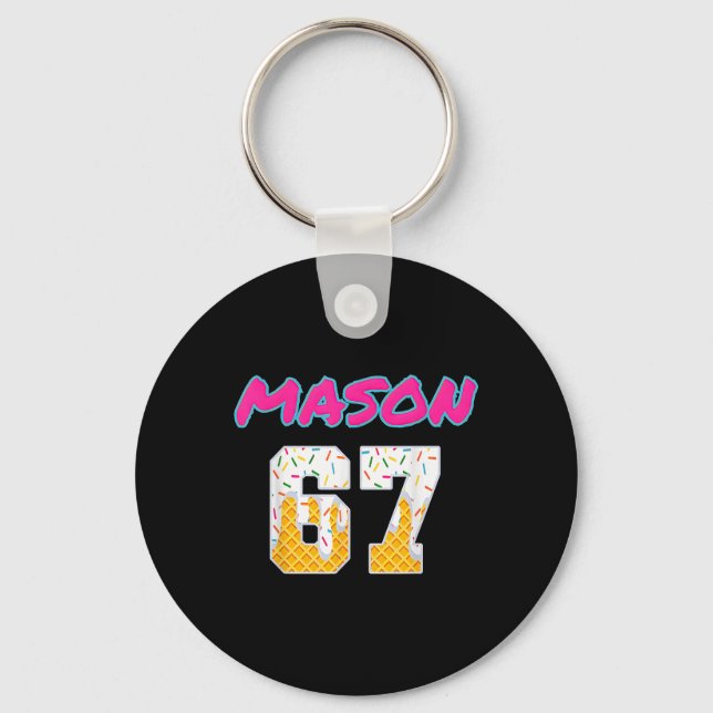 Porte-clés Tendance virale de l'argot du mème de baseball 67  (Recto)