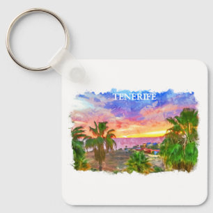 Porte-clés Tenerife Espagne Canary Island voyage vintage