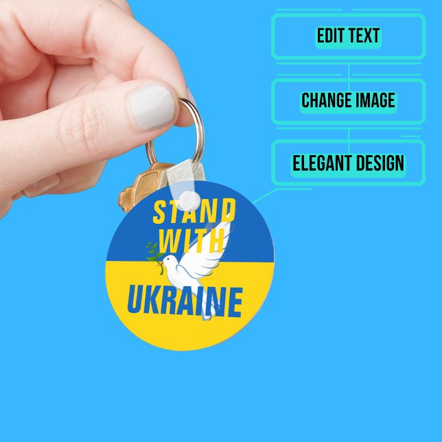 Porte-clés Tenez-Vous Avec L'Ukraine (Please enjoy our design and see the others in the collection.)