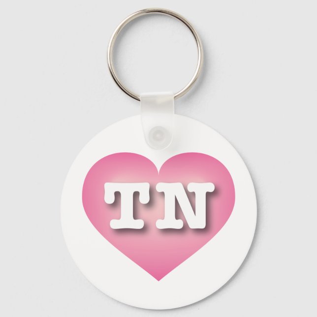 Porte-clés Tennessee Pink Fade Heart - J'aime TN (Recto)