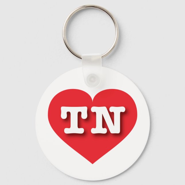 Porte-clés Tennessee Red Heart - J'aime TN (Recto)