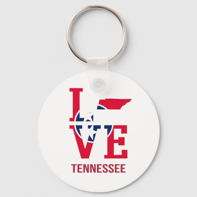 Porte-clés Tennessee USA State Love (Recto)