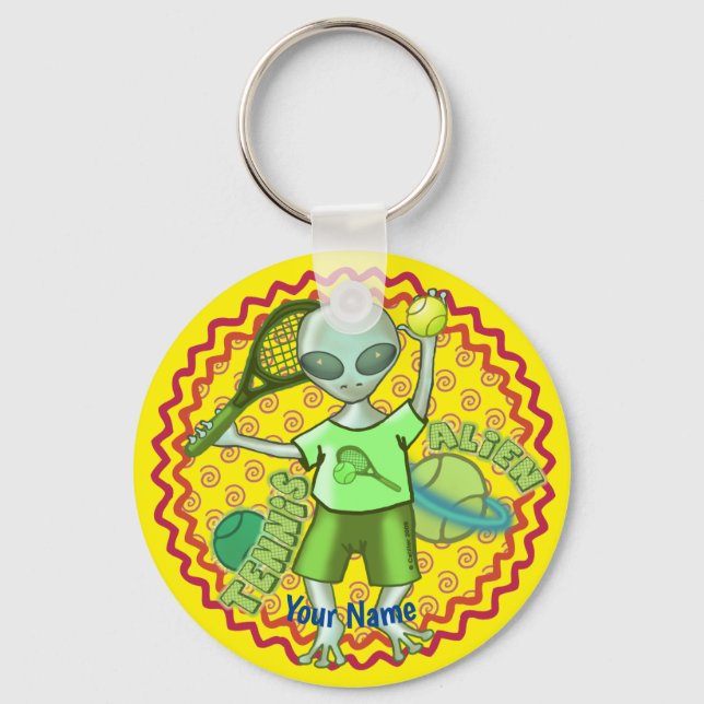 Porte-clés Tennis Alien (Recto)