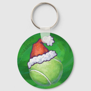 Porte-clés Tennis Ball Christmas Green