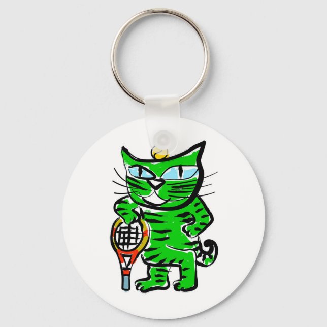 Porte-clés Tennis Cat (Recto)