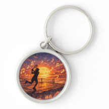 Porte-clés Tennis Céleste