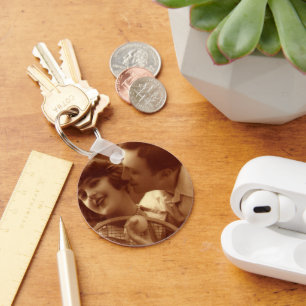 Porte-clés Tennis de sport vintage, amour et romance