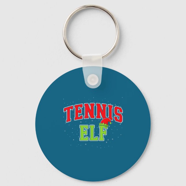 Porte-clés Tennis Elf Christmas Family Matching Group Xmas  (Recto)