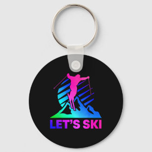Porte-clés Tenue de ski rétro vintage années 80 90 _3