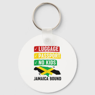 Porte-clés Tenue de voyage de vacances jamaïcain pour hommes