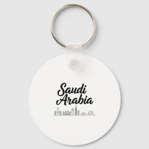 Porte-clés Tenues de vacances de voyage à la skyline d'Arabie