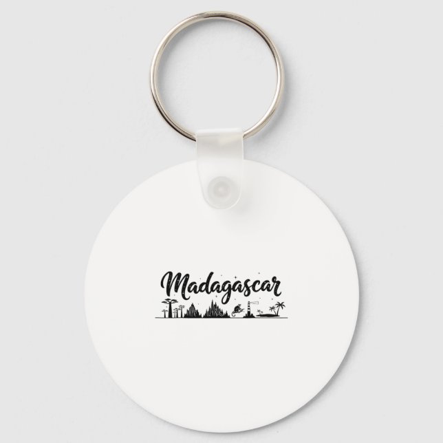 Porte-clés Tenues de vacances de voyage à Madagascar  (Recto)