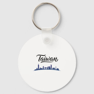 Porte-clés Tenues de vacances de voyage de la skyline de Taïw