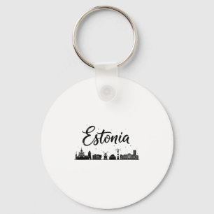 Porte-clés Tenues de vacances de voyage sur la skyline d'Esto